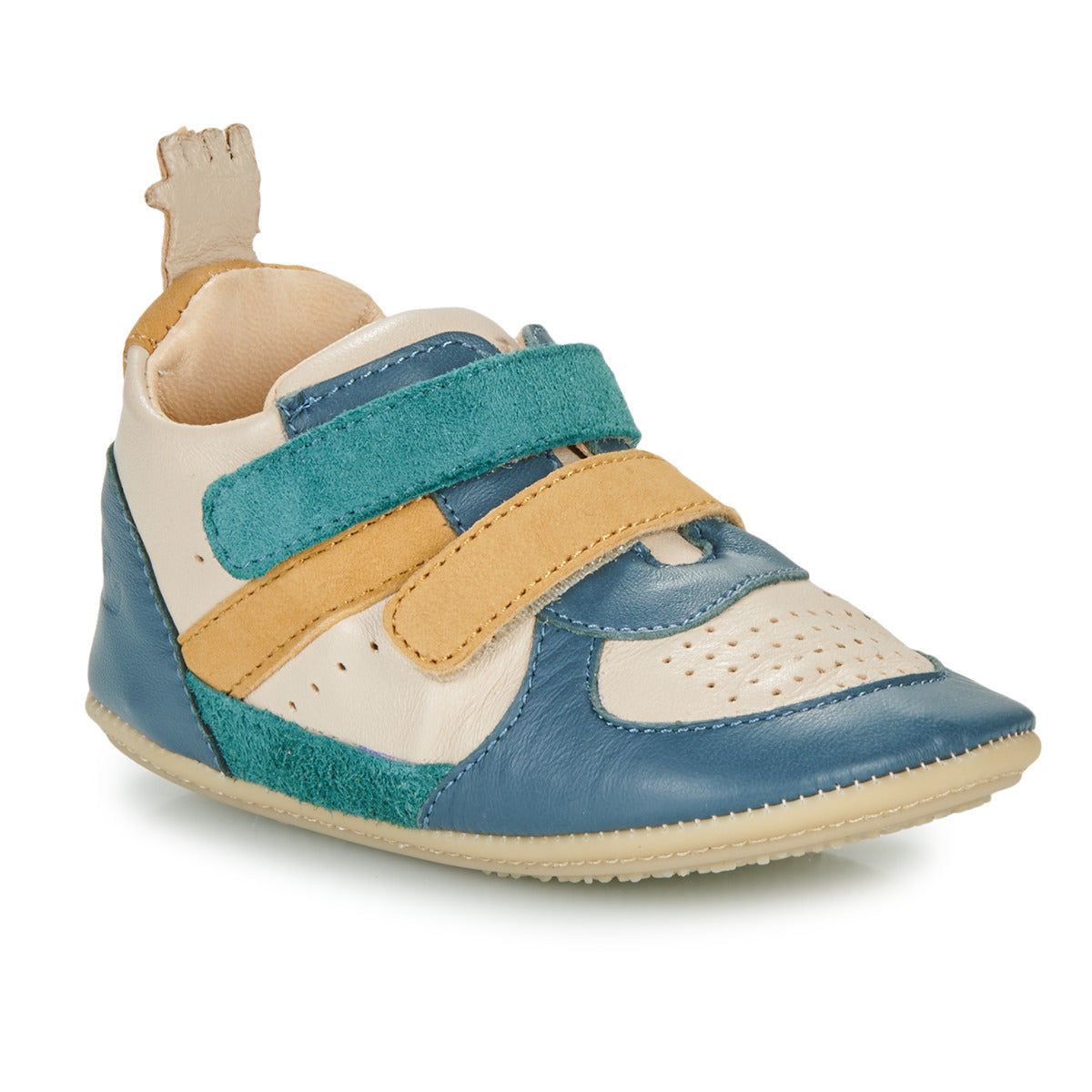 Scarpe bambini ragazzo Easy Peasy  MY PRE BASBKET VELCRO  Blu