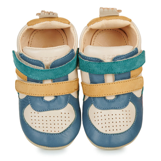 Scarpe bambini ragazzo Easy Peasy  MY PRE BASBKET VELCRO  Blu