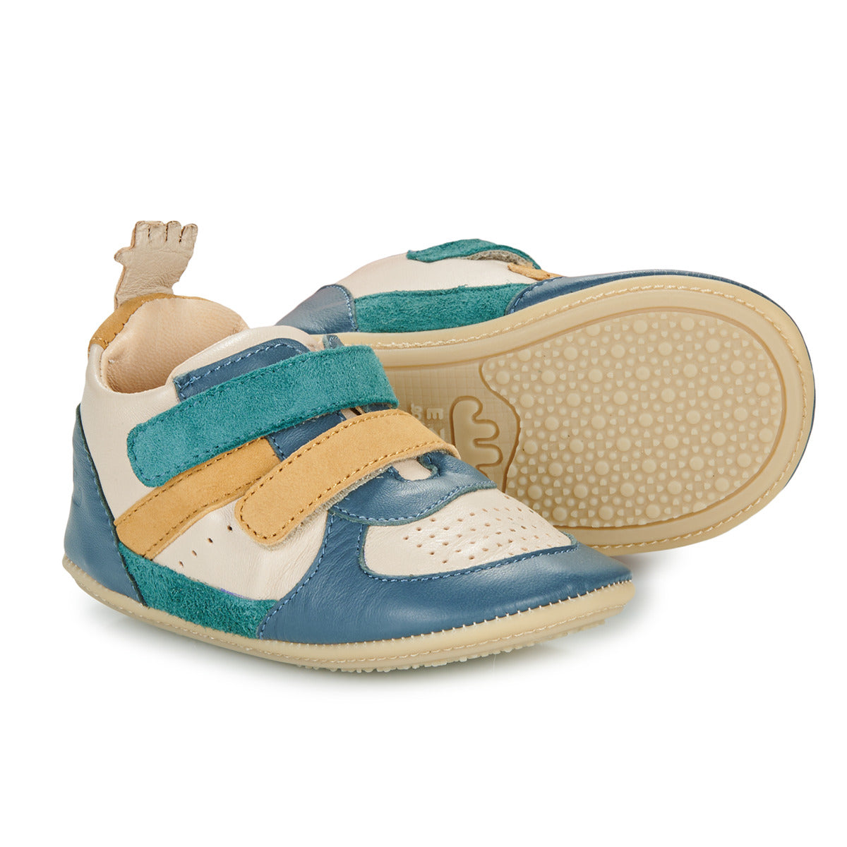 Scarpe bambini ragazzo Easy Peasy  MY PRE BASBKET VELCRO  Blu