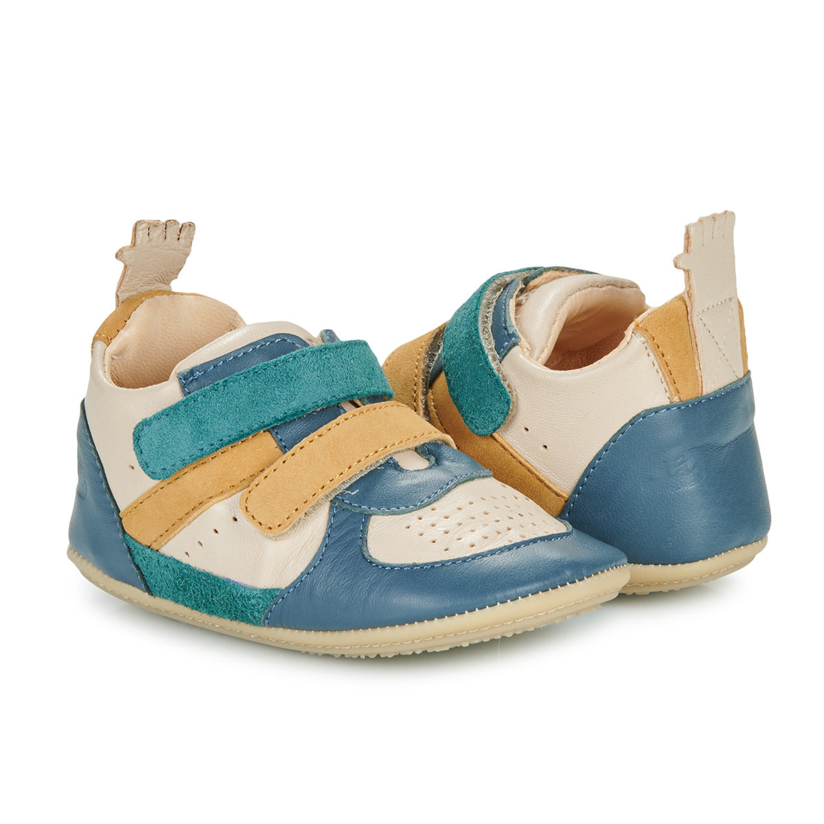 Scarpe bambini ragazzo Easy Peasy  MY PRE BASBKET VELCRO  Blu