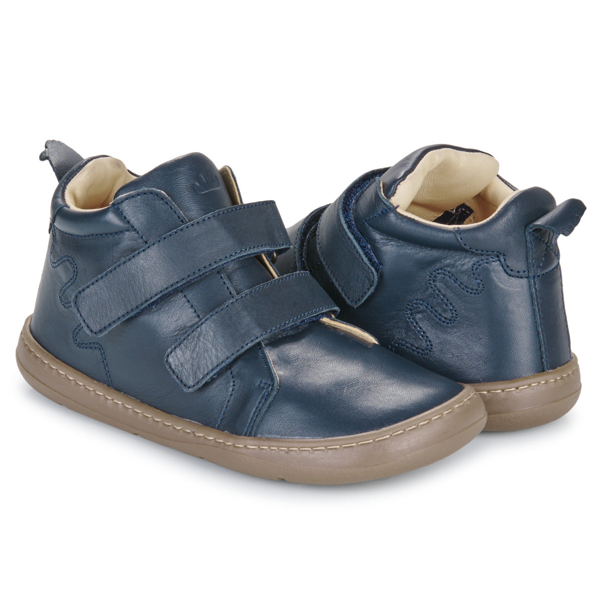 Stivaletti bambini ragazza Easy Peasy  MY BOOTS VELCRO  Blu