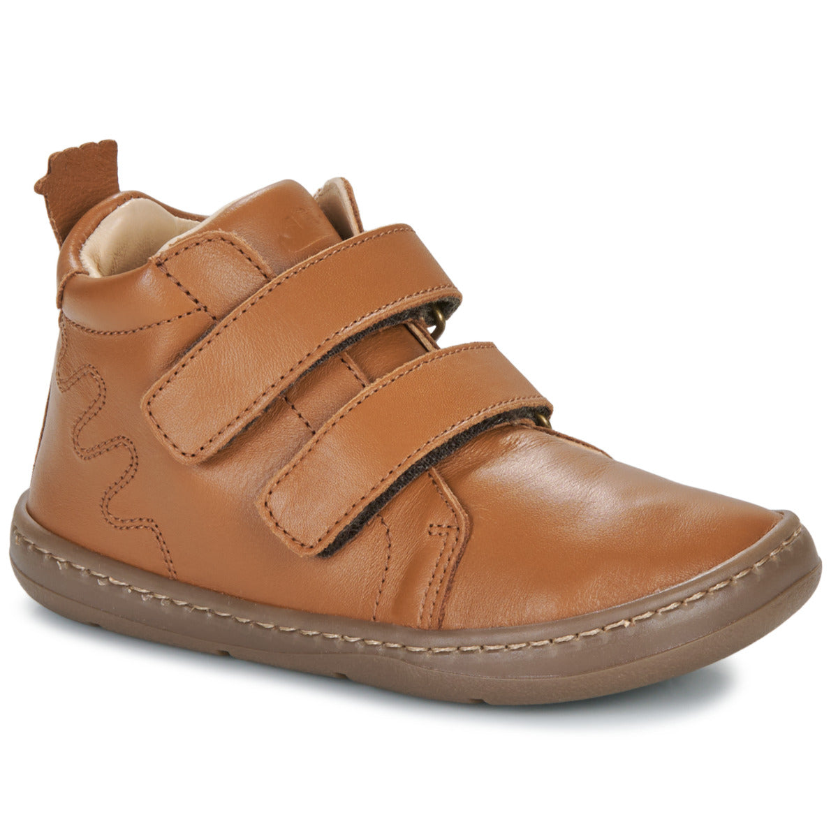 Stivaletti bambini ragazza Easy Peasy  MY BOOTS VELCRO  Marrone