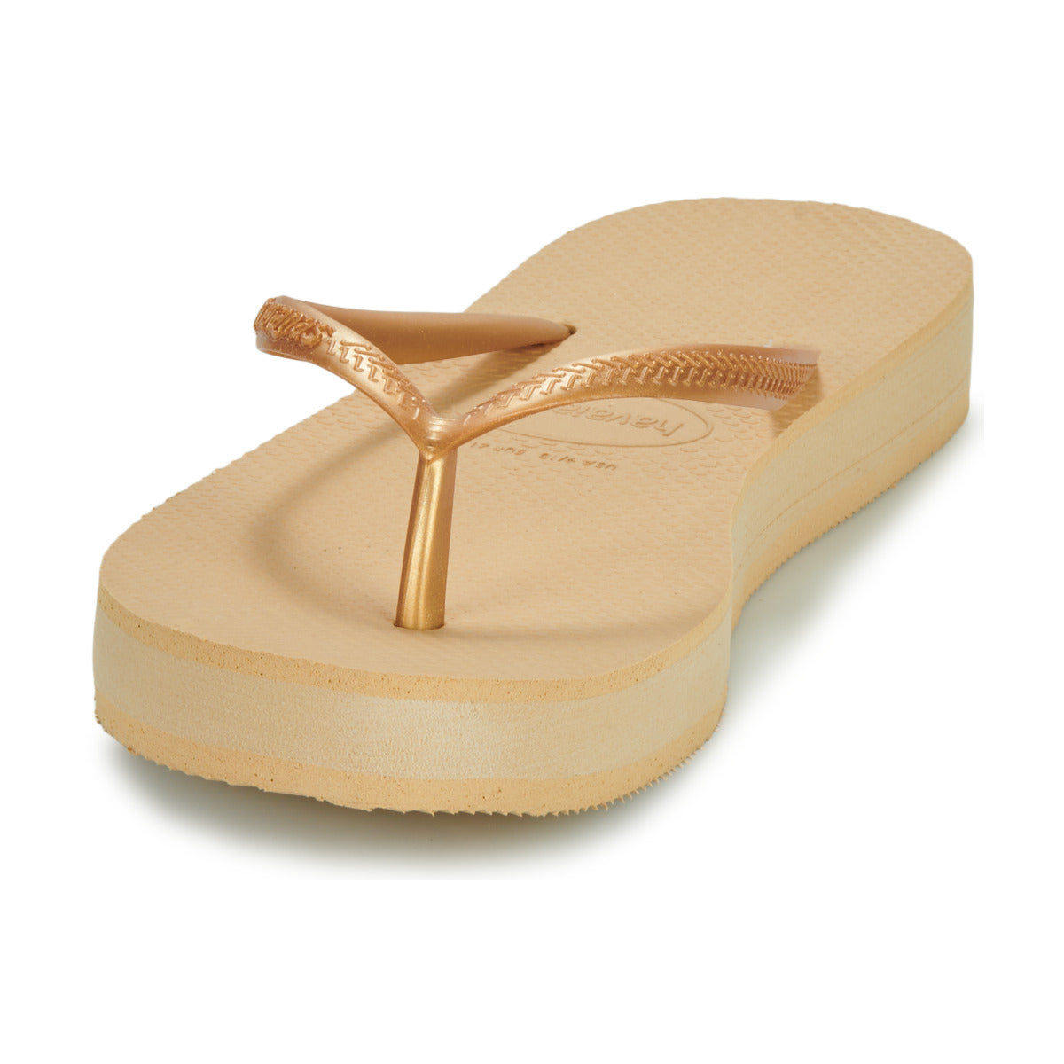 Infradito Donna Havaianas  FLATFORM  Beige