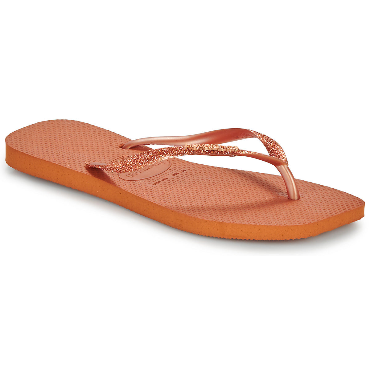 Infradito Donna Havaianas  SLIM SQUARE GLITTER  Arancio