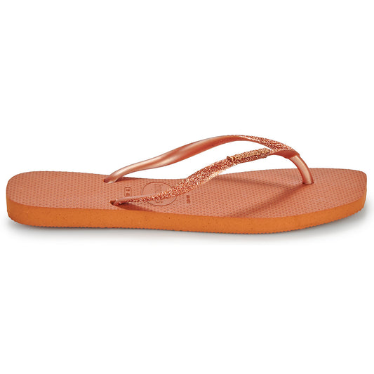 Infradito Donna Havaianas  SLIM SQUARE GLITTER  Arancio