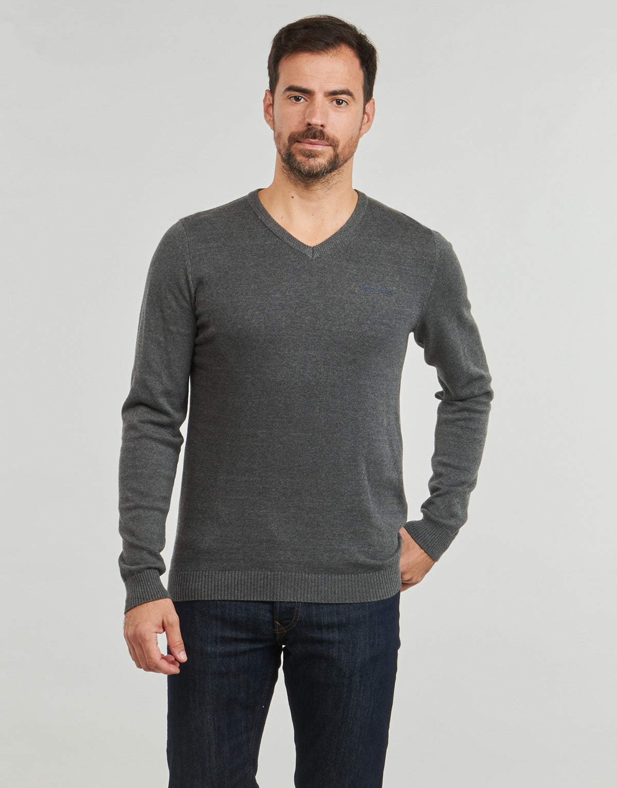 Maglione Uomo Teddy Smith PULSER 3 Grigio