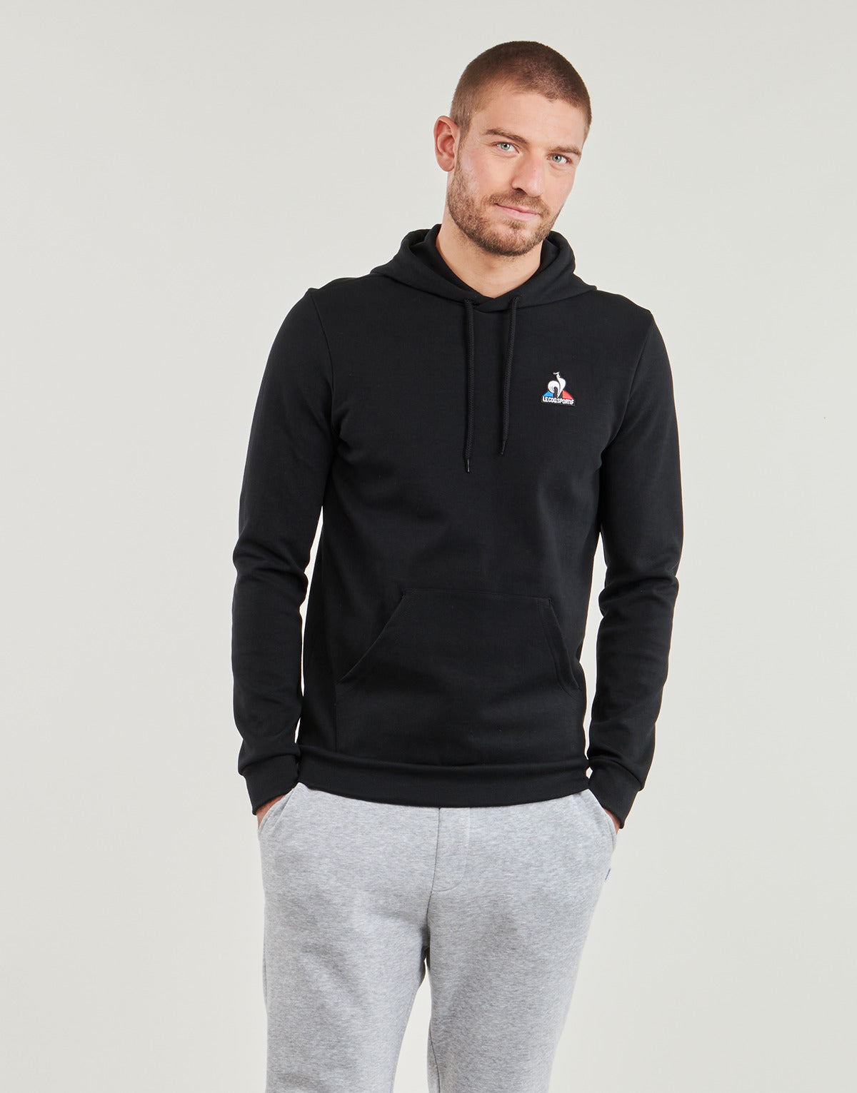 Felpa Uomo Le Coq Sportif  ESS Hoody N°2 M  Nero