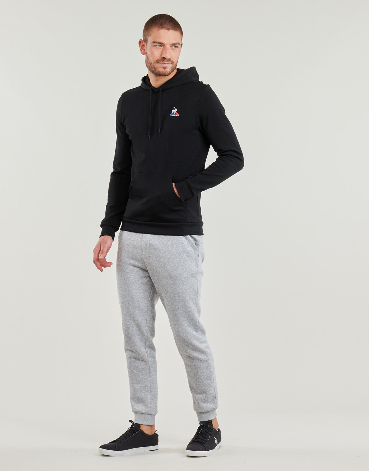 Felpa Uomo Le Coq Sportif  ESS Hoody N°2 M  Nero