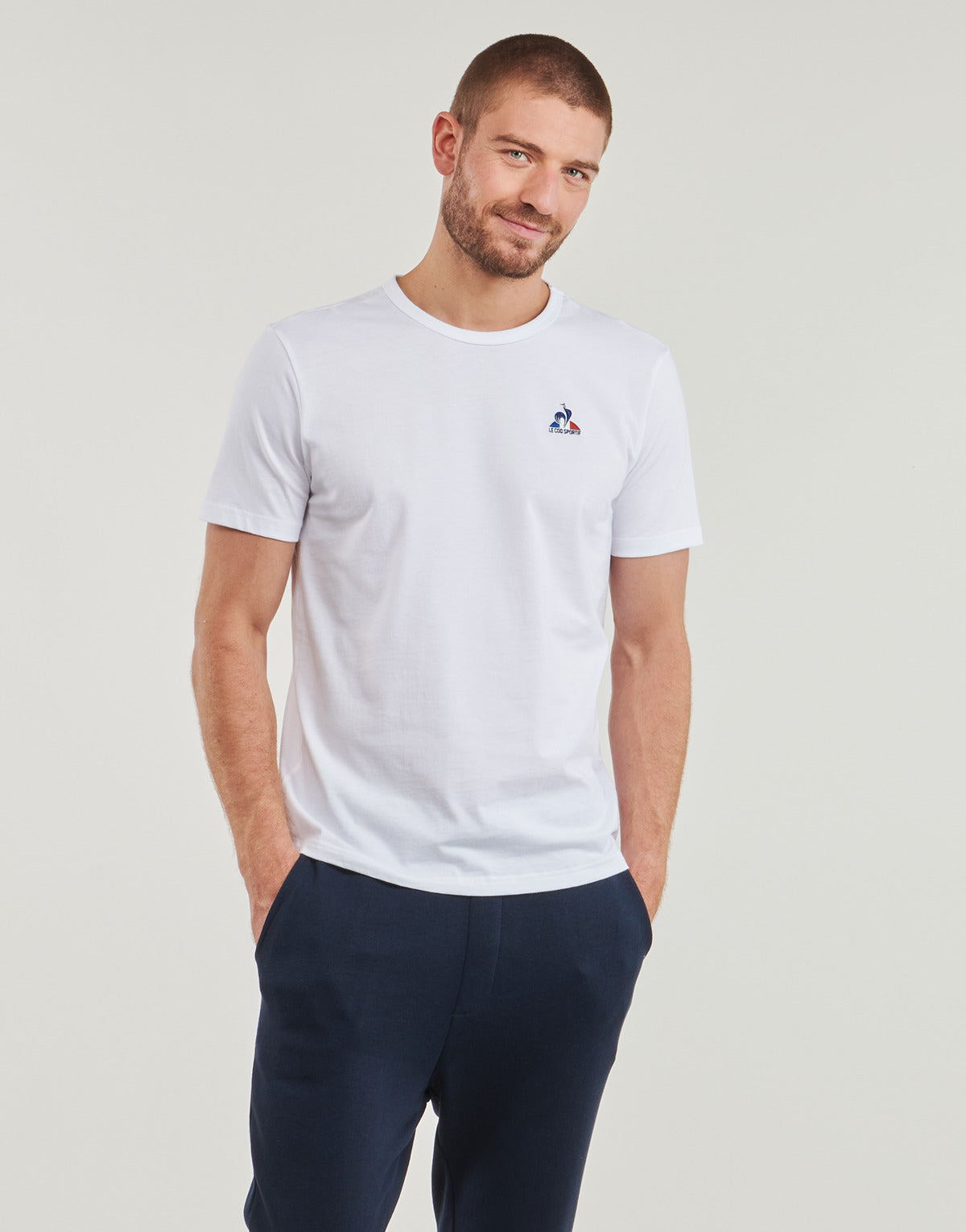 T-shirt Uomo Le Coq Sportif  ESS Tee SS N°1 M  Bianco