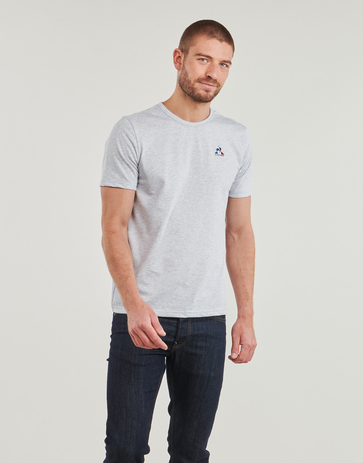 T-shirt Uomo Le Coq Sportif  ESS Tee SS N°1 M  Grigio