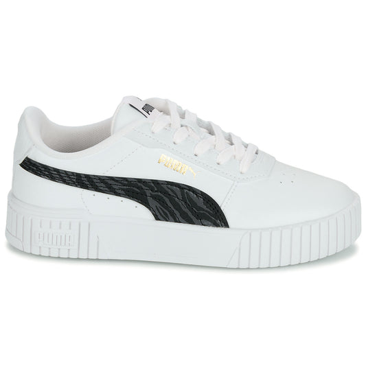 Scarpe bambini ragazzo Puma  Carina 2.0 Zebra PS  Bianco