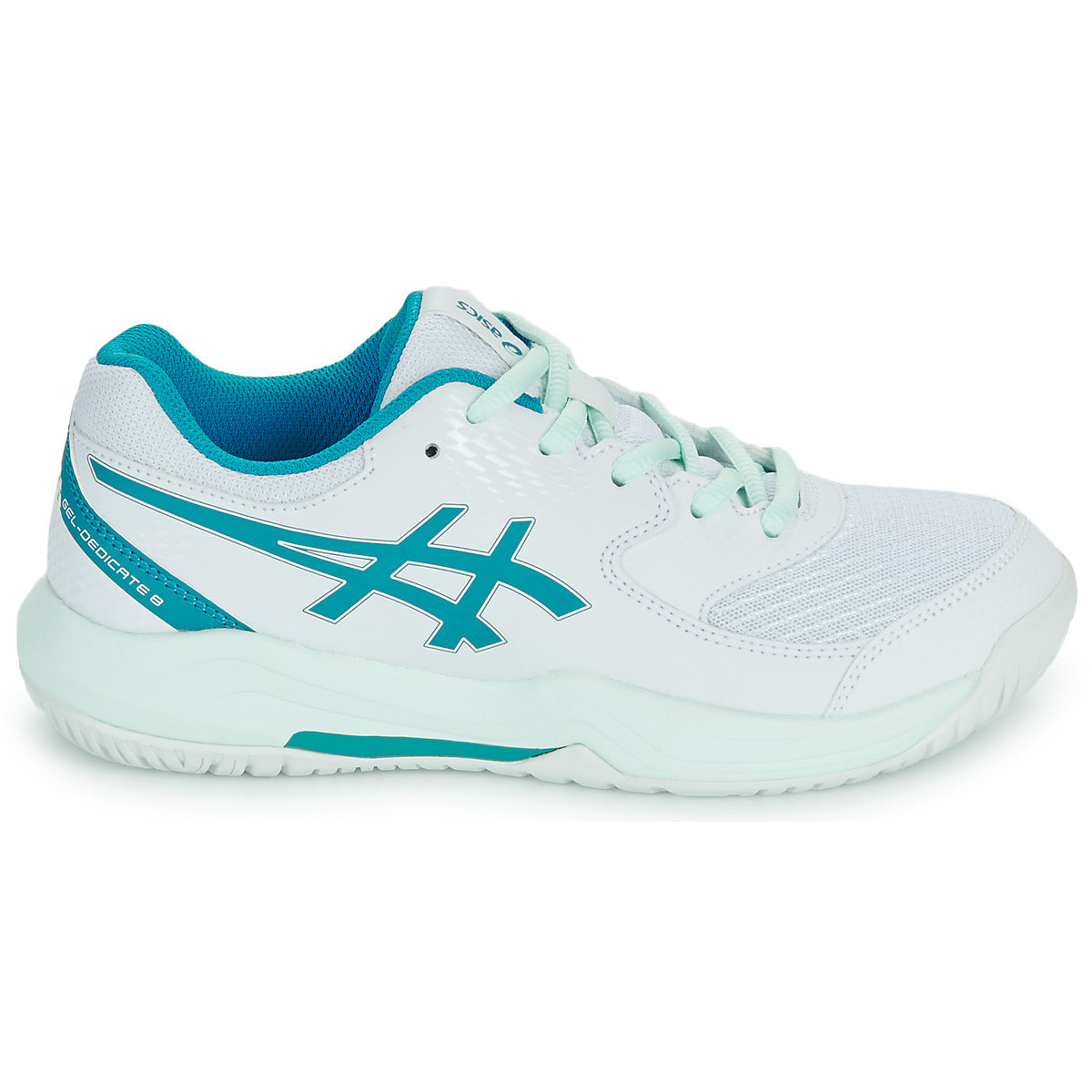 Scarpe bambini ragazza Asics  GEL-DEDICATE 8 GS  Bianco