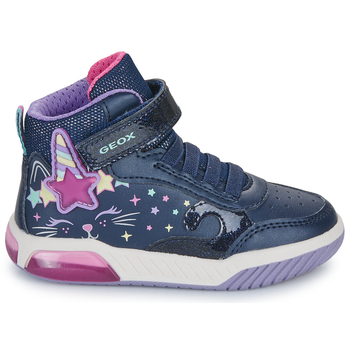 Scarpe bambini ragazza Geox  J INEK GIRL  Blu