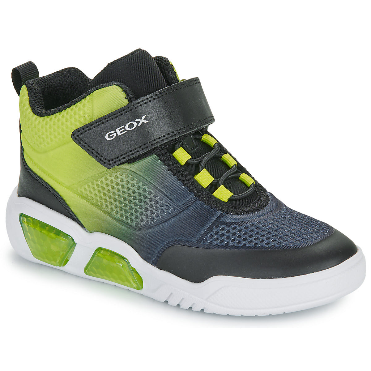 Scarpe bambini ragazzo Geox  J ILLUMINUS BOY  Nero