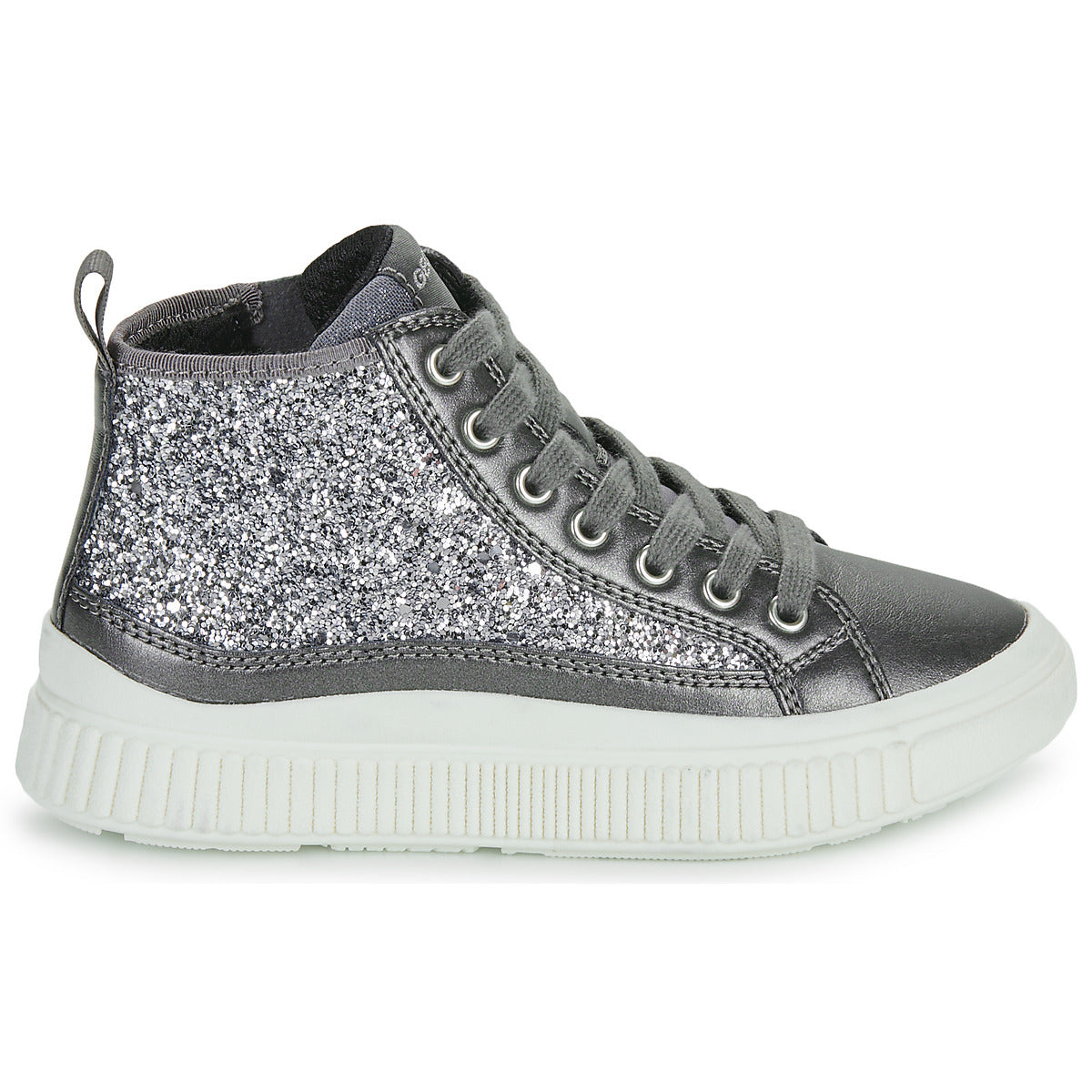 Scarpe bambini ragazza Geox  J LAQUINNY GIRL  Argento