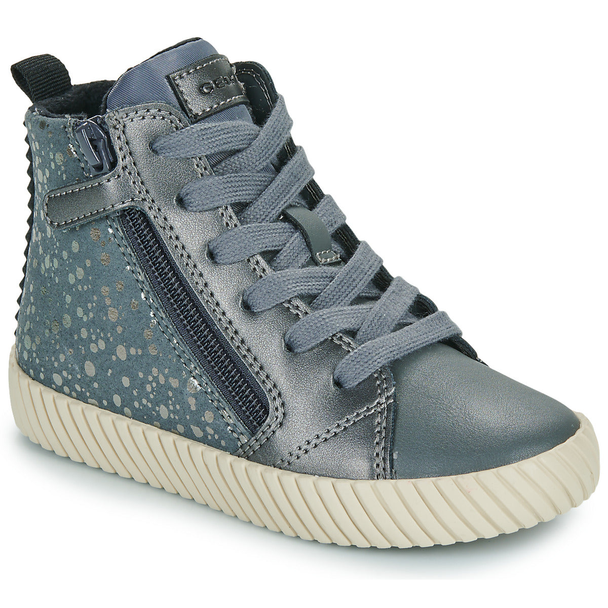 Scarpe bambini ragazza Geox  J MIRROLESS GIRL  Argento