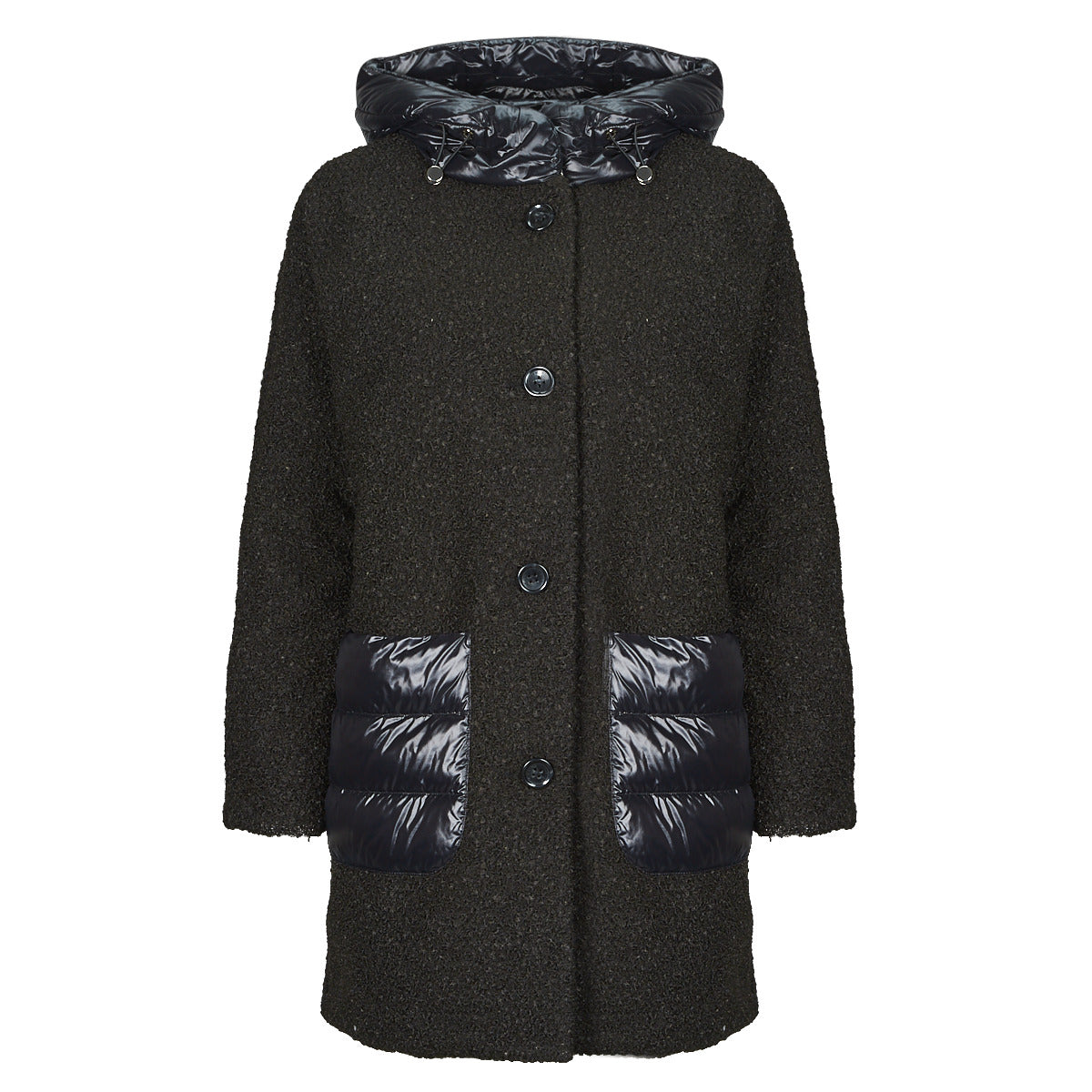 Mantella Donna Geox  W CALITHE LONG COAT  Nero