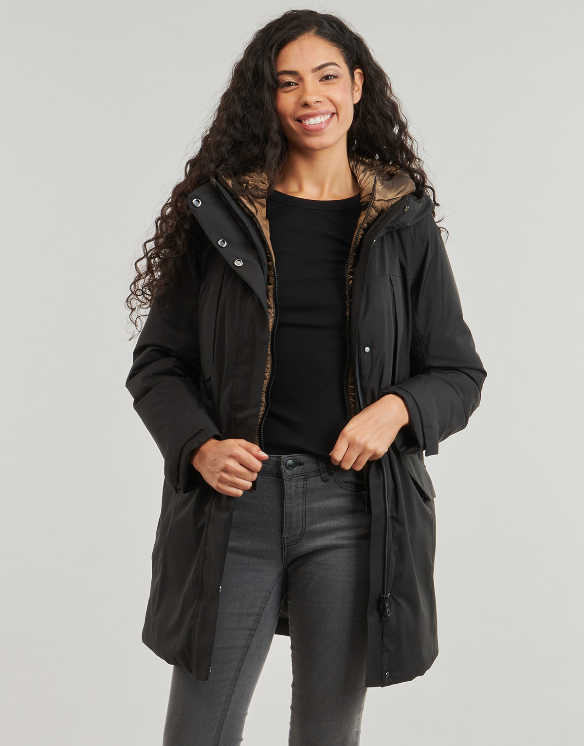 Parka Donna Geox  W FELICITY ABX LONG  Nero