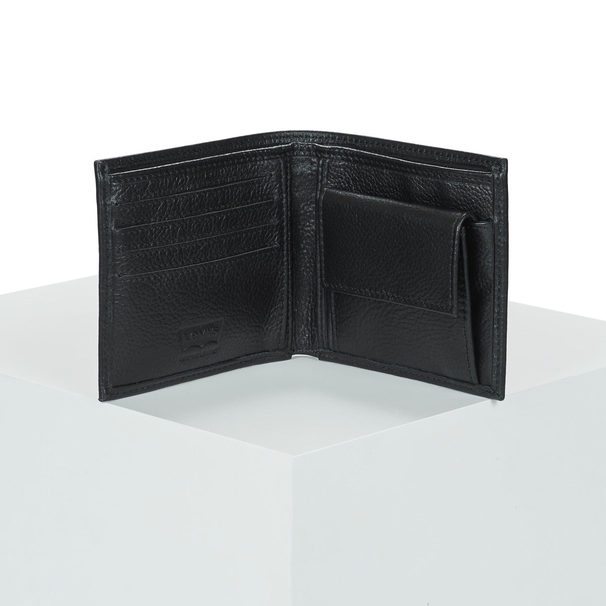 Portafoglio Donna Levis  VINTAGE TWO HORSE BIFOLD COIN WALLET  Nero