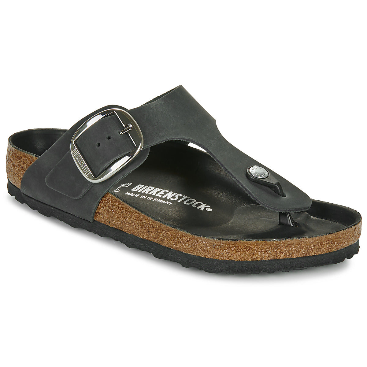 Infradito Donna Birkenstock  Gizeh Big Buckle LEOI Black HEX  Nero