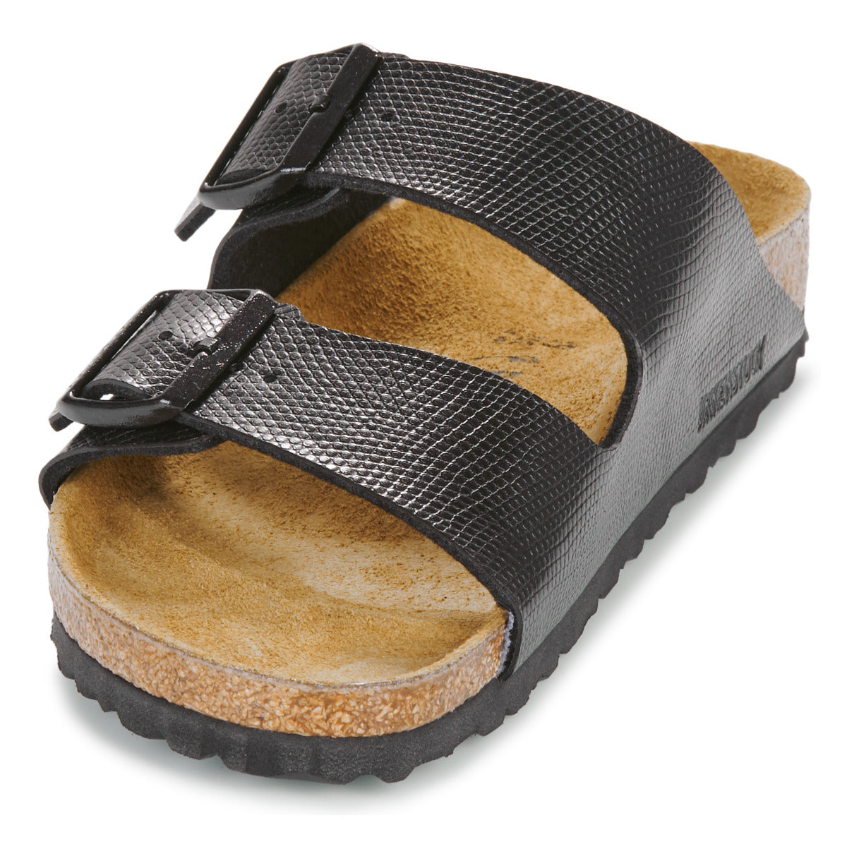 Scarpe Donna Birkenstock  Arizona BF Shiny Lizard Black  Nero