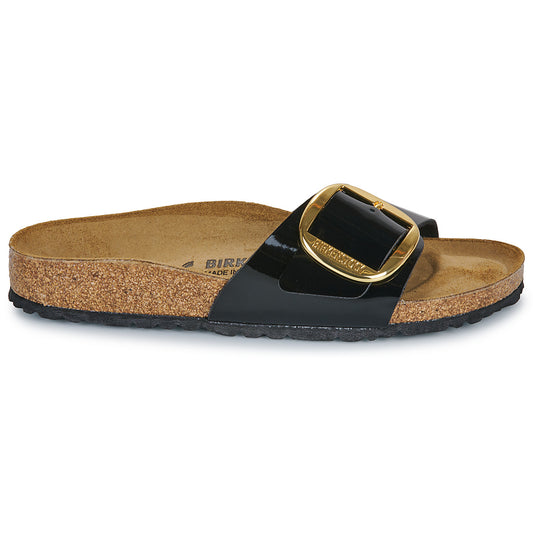 Scarpe Donna Birkenstock  Madrid Big Buckle BF Patent Black Gold  Nero