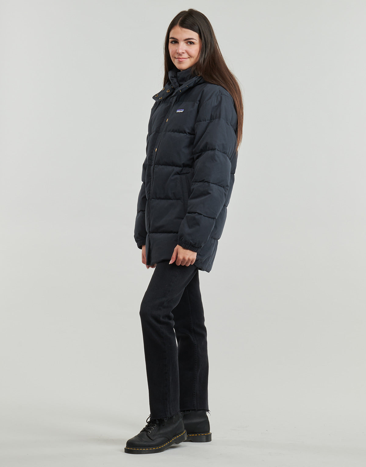 Piumino Donna Patagonia  W's Cotton Down Parka  Blu