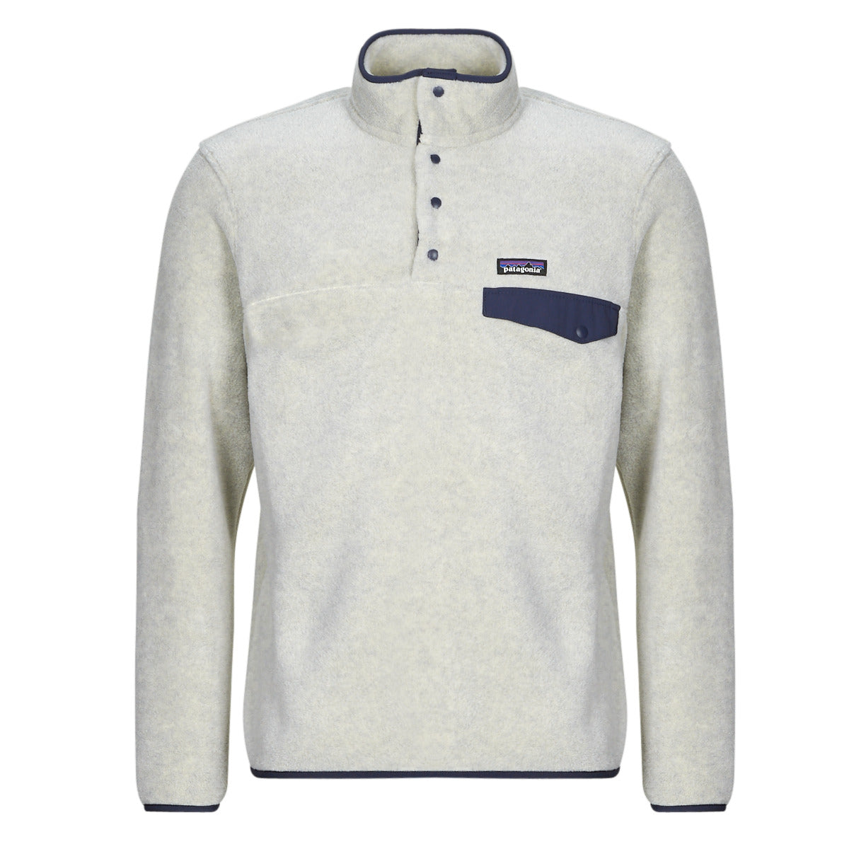 Felpa Uomo Patagonia  M's LW Synch Snap-T P/O  Grigio