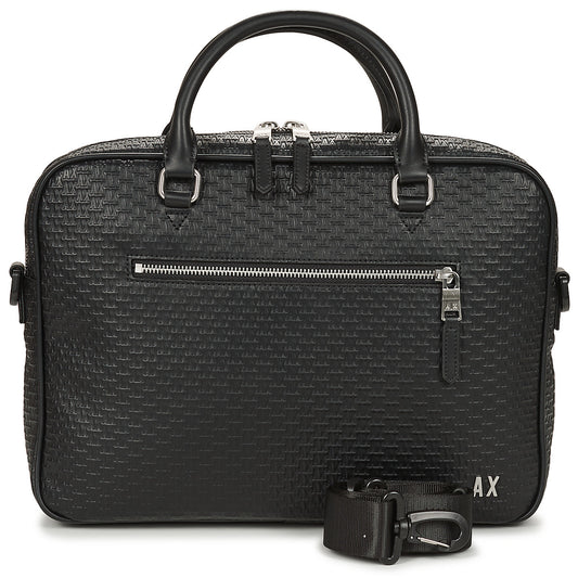 Borsa porta documenti Uomo Armani Exchange  ELBA BRIEFCASE  Nero