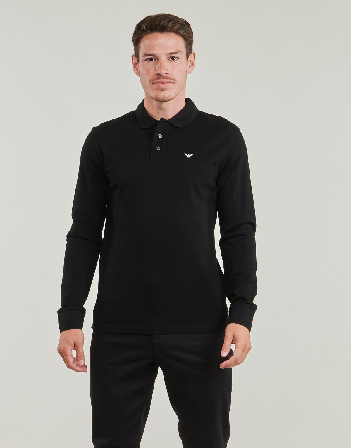 Polo maniche lunghe Uomo Emporio Armani  8N1FQ0  Nero