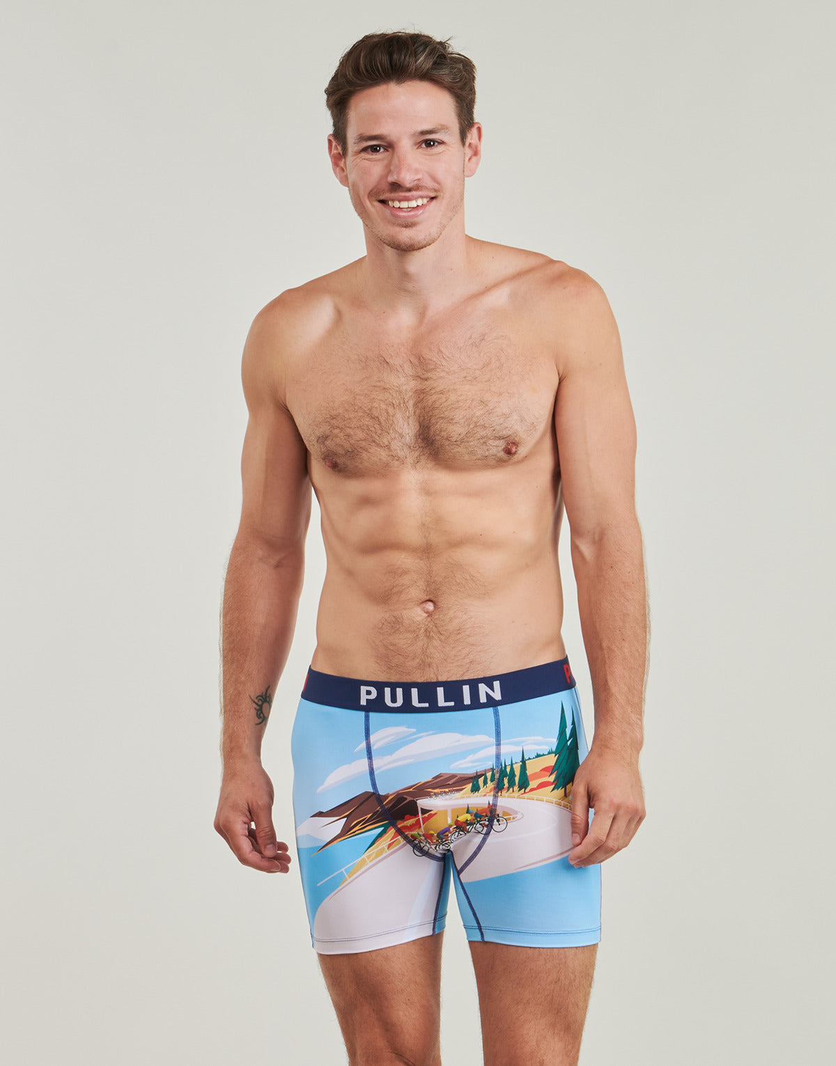Boxer Uomo Pullin FASHION LYCRA Blu