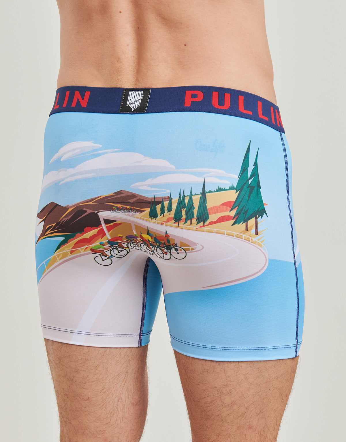 Boxer Uomo Pullin FASHION LYCRA Blu
