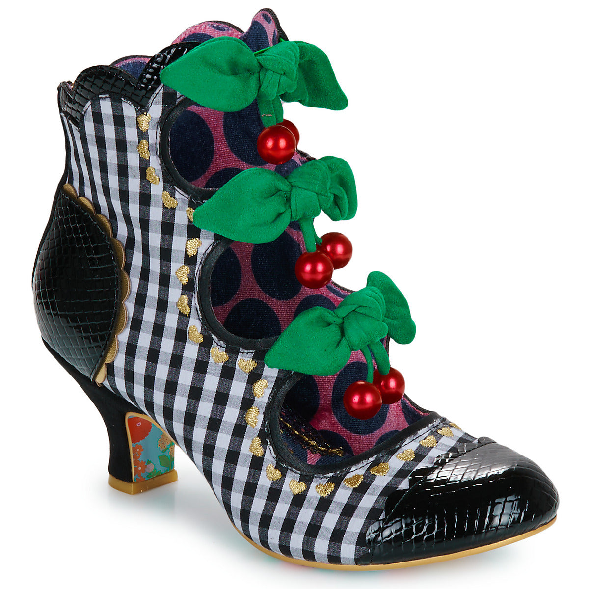 Stivaletti Donna Irregular Choice CHERRY COLA Nero