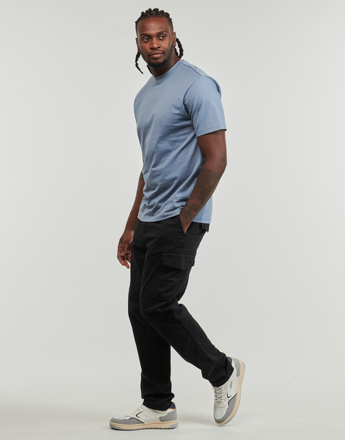 Pantalone Cargo Uomo Replay VALSE Nero