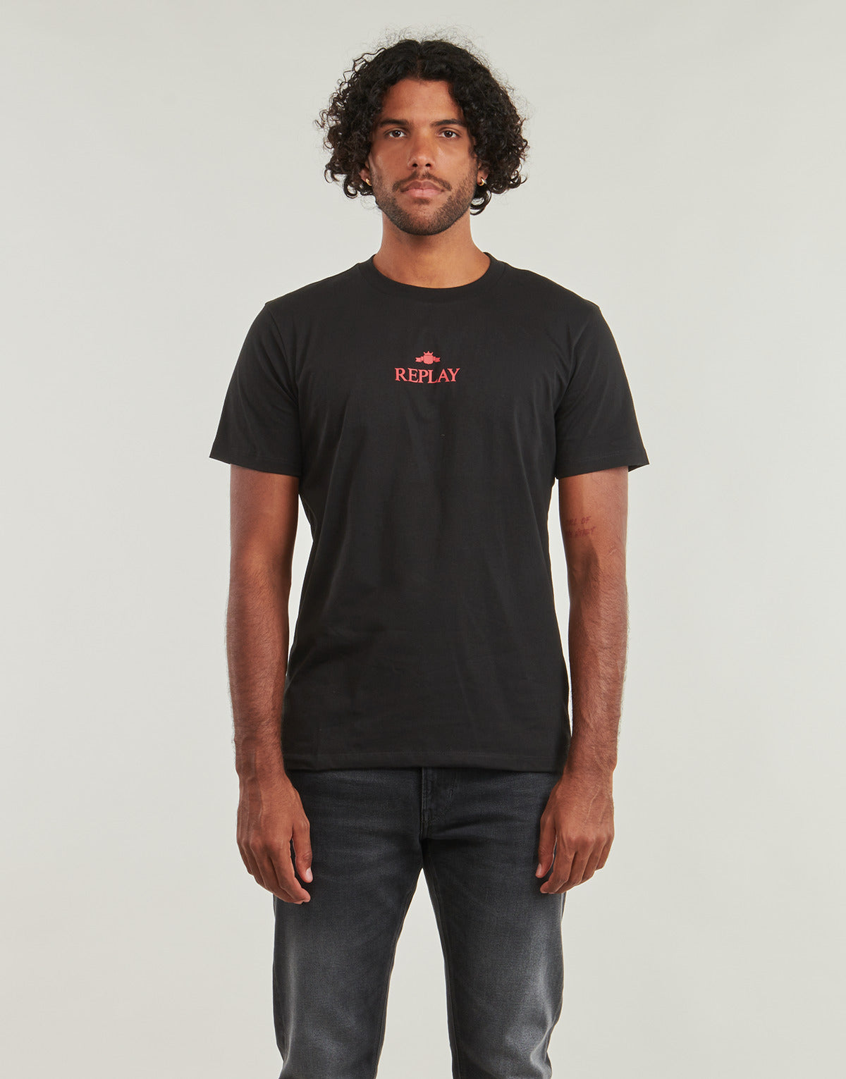 T-shirt Uomo Replay ELIA Nero