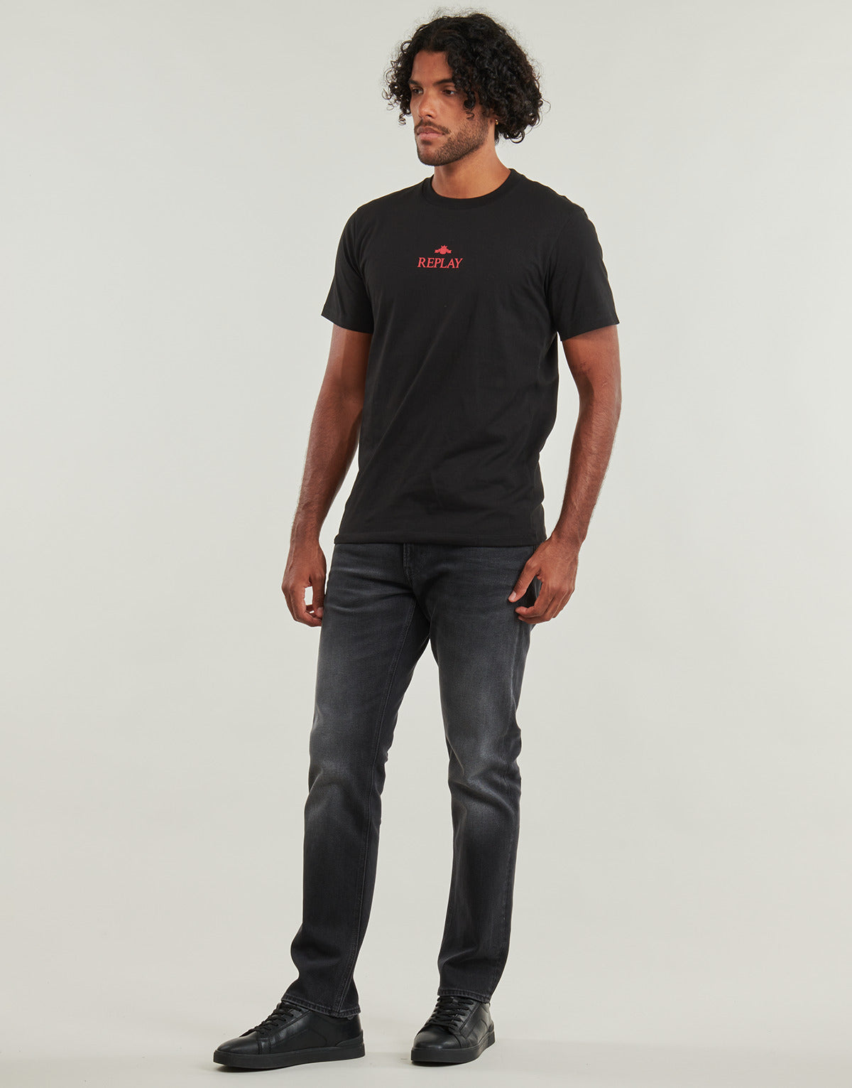T-shirt Uomo Replay ELIA Nero