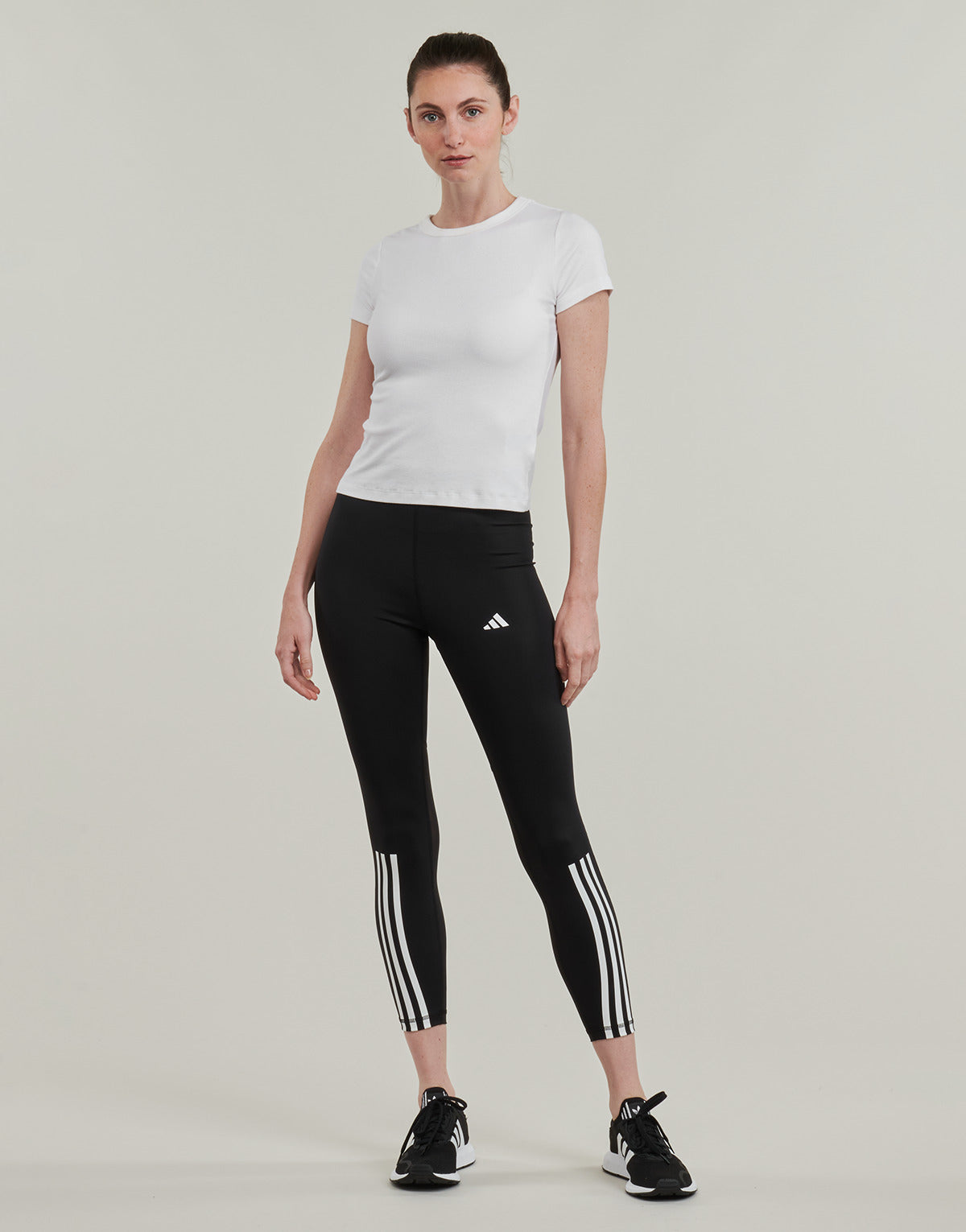 Collant Donna adidas  TECHFIT 3-Stripes 7/8 Leggings  Nero