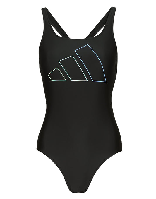 Costume intero Donna adidas  Big Bars X-Back Swimsuit  Nero