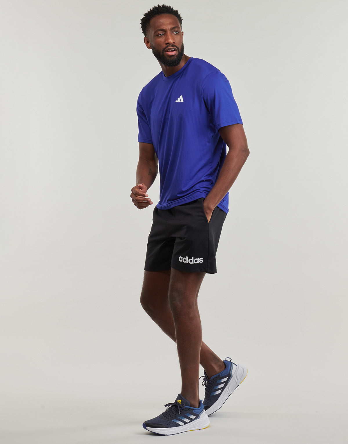 T-shirt Uomo adidas  Train Essentials Stretch Training T-Shirt  Blu