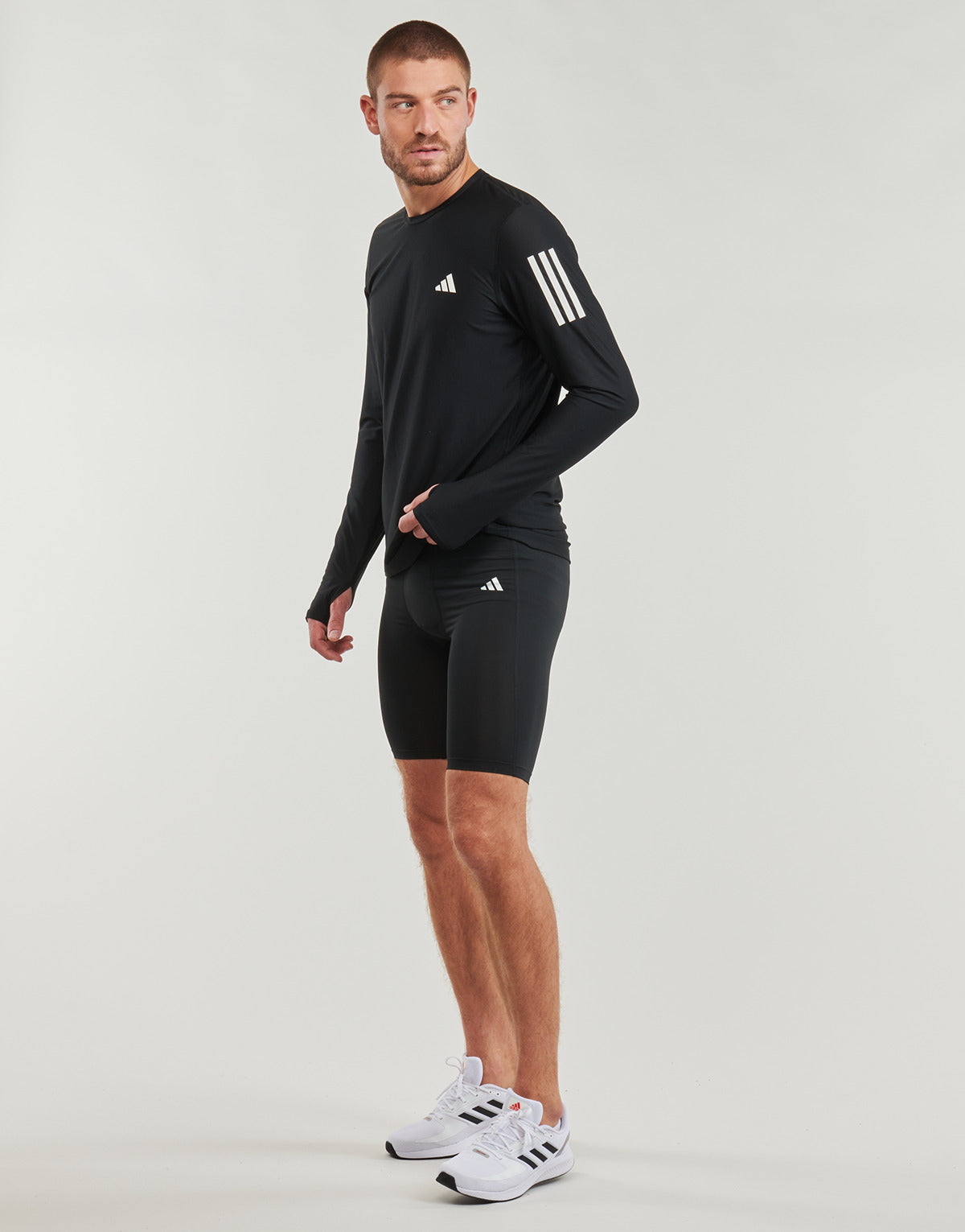 Leggings Uomo adidas  Techfit AEROREADY Short Tights  Nero