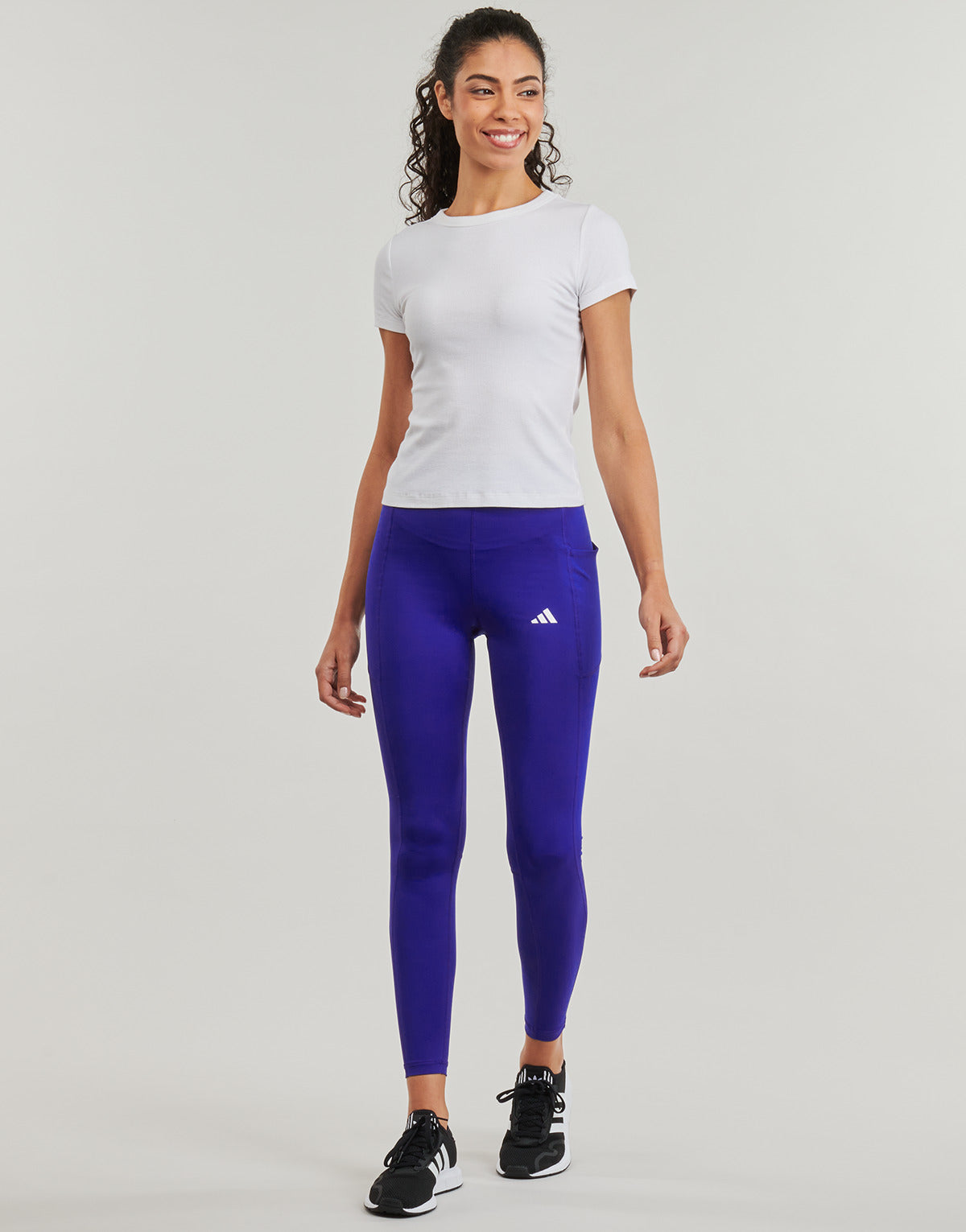 Collant Donna adidas  TECHFIT Stash Pocket Full-Length Leggings  Blu