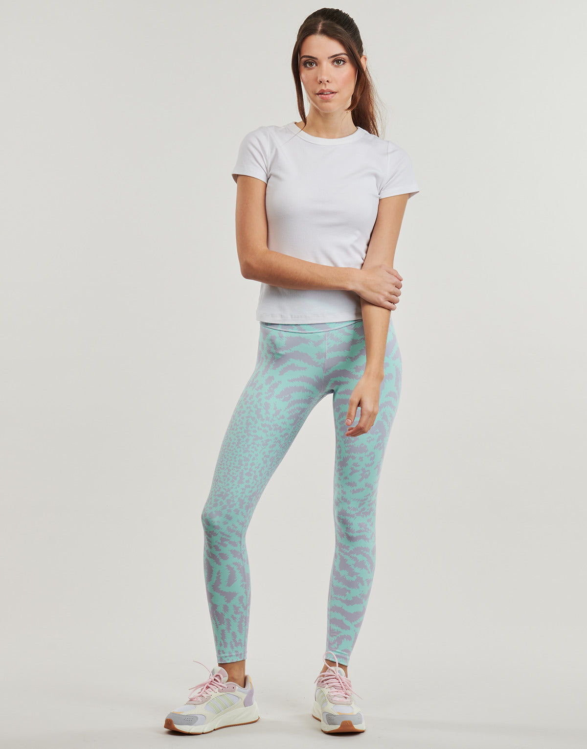 Collant Donna adidas  All Me Allover Print 7/8 Leggings  Blu