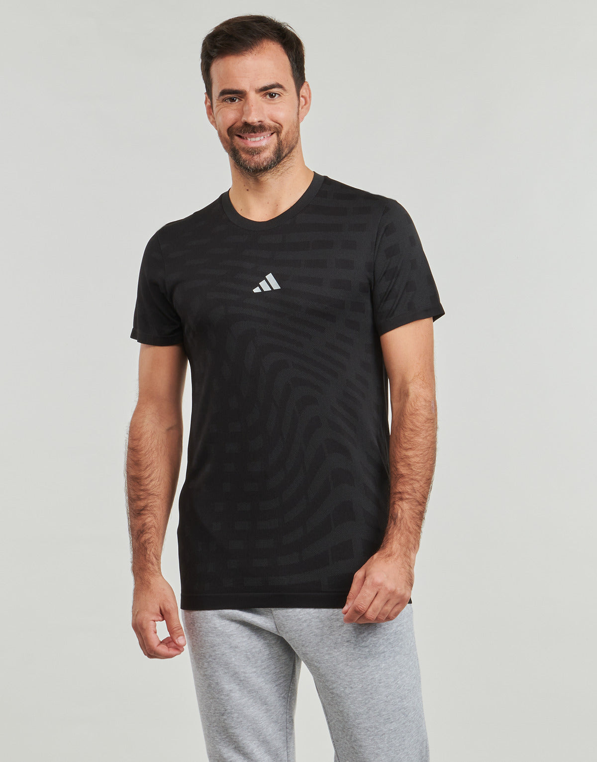 T-shirt Uomo adidas  Gym+ Training Seamless T-Shirt  Nero