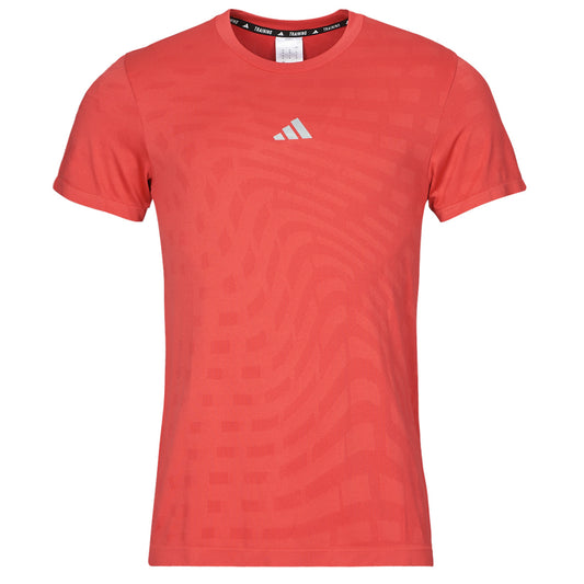 T-shirt Uomo adidas  Gym+ Training Seamless T-Shirt  Rosso