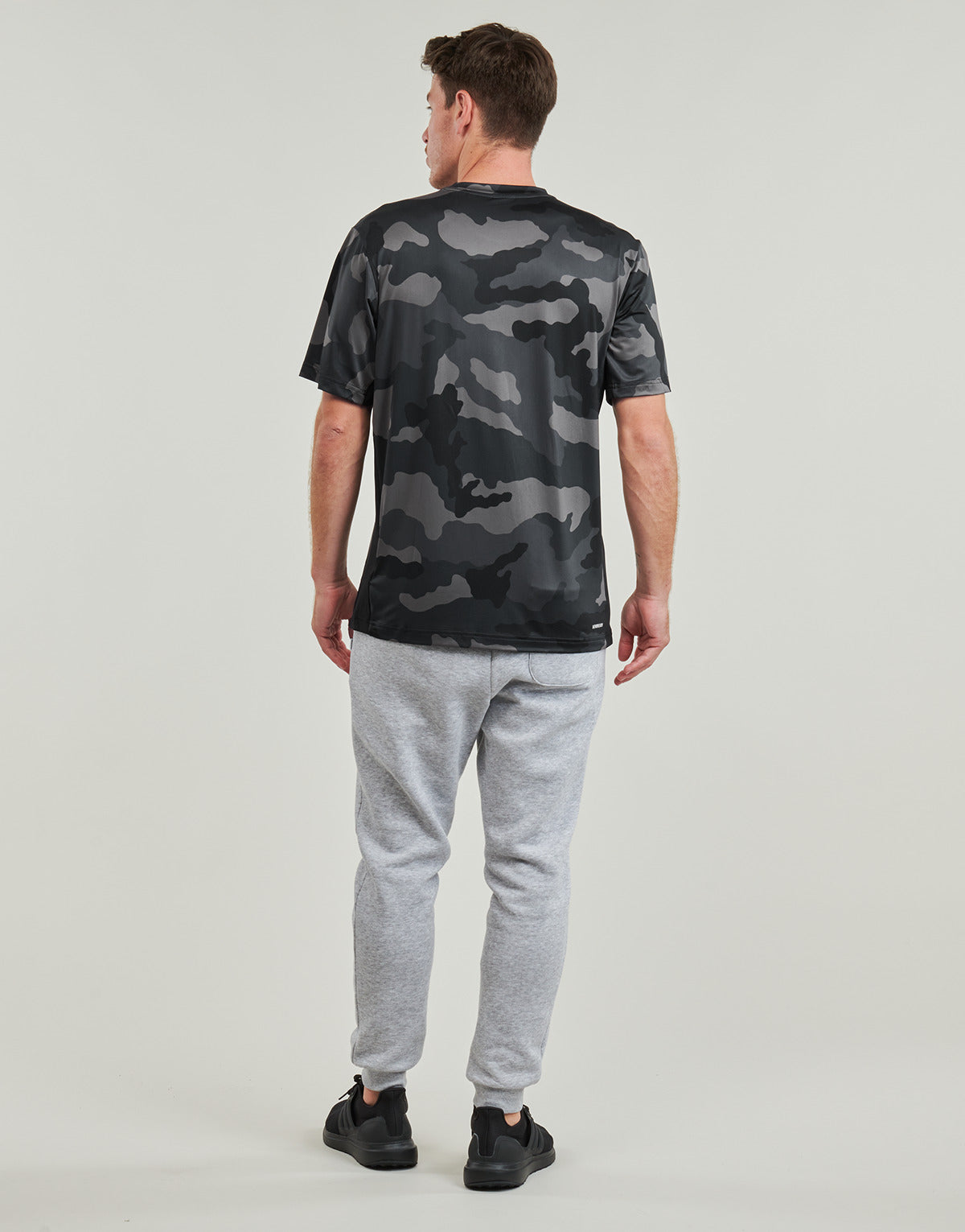 T-shirt Uomo adidas  Train Essentials Camo Allover Print T-Shirt  Nero