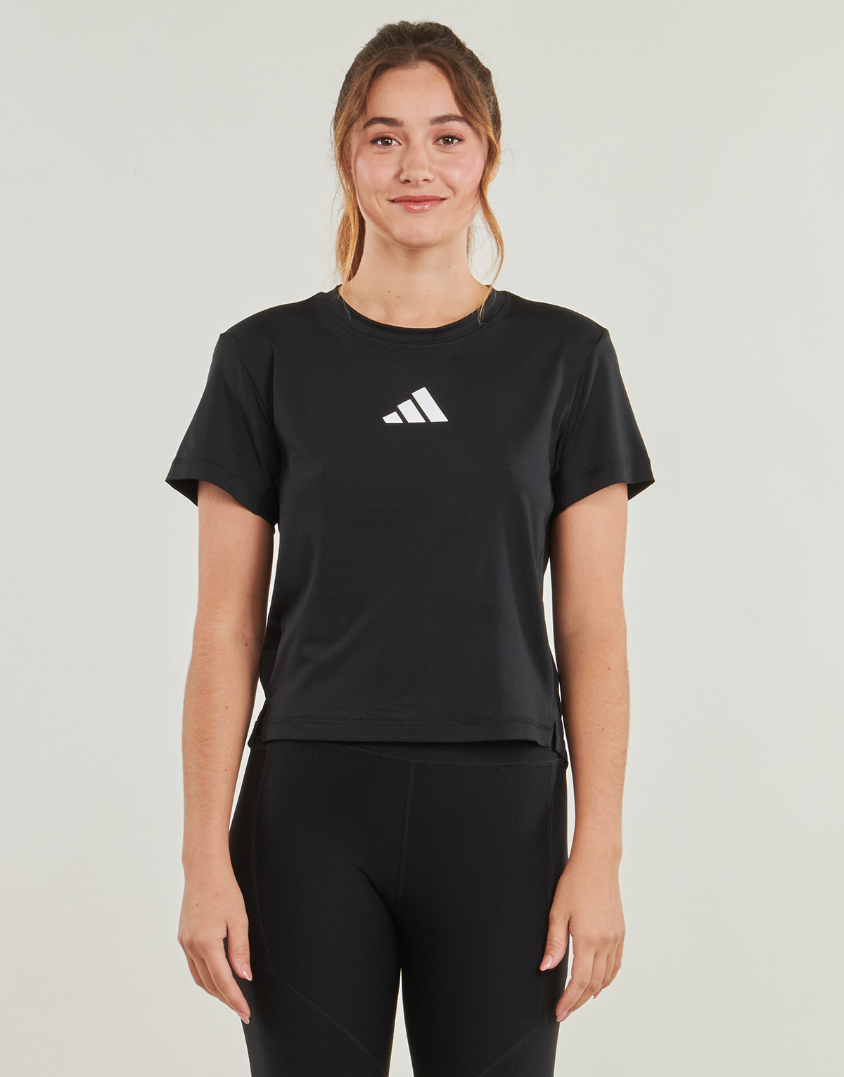 T-shirt Donna adidas  Training Adaptive Workout T-Shirt  Nero