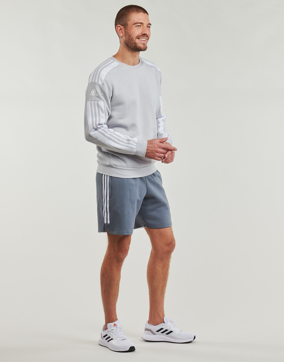 Felpa Uomo adidas  Squadra 21 Sweatshirt  Grigio