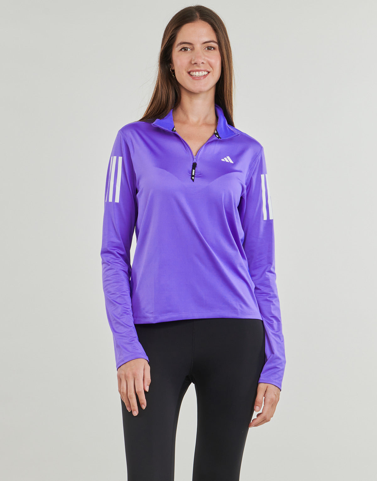 Felpa Donna adidas  Own the Run Half-Zip Jacket  Viola