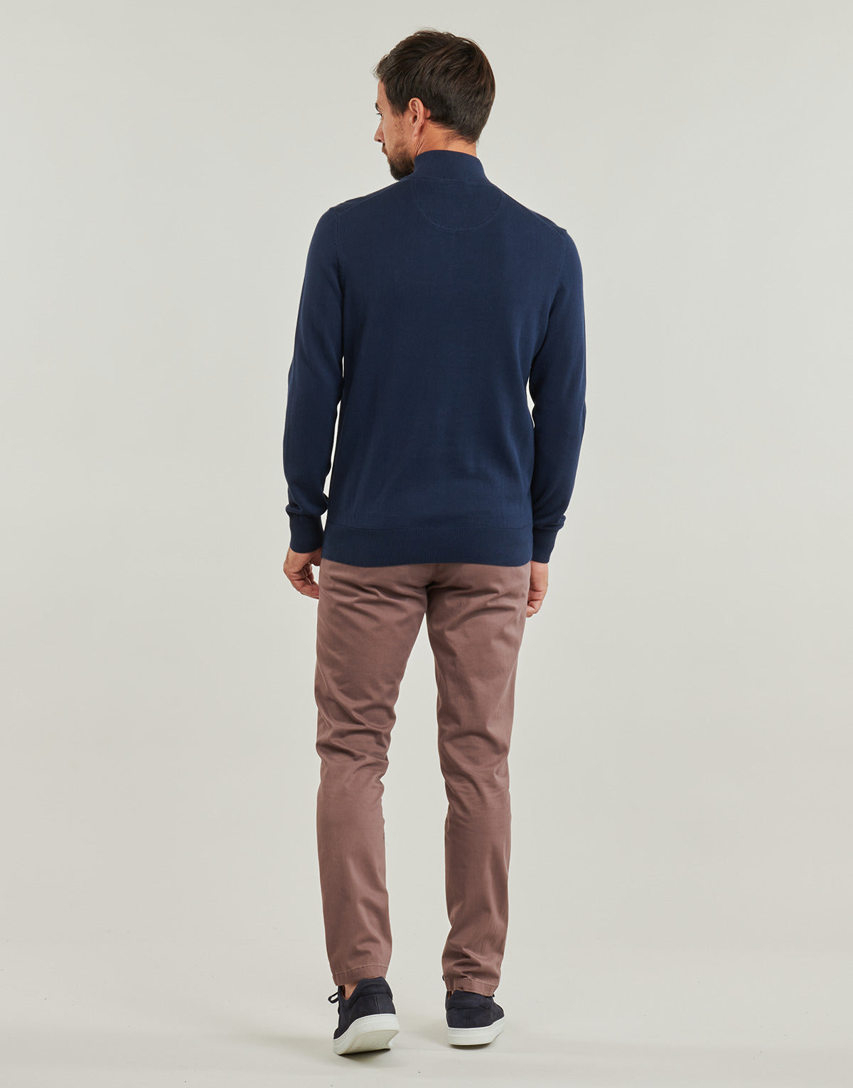 Maglione Uomo Timberland Cotton YD 1/4 Zip Sweater Marine