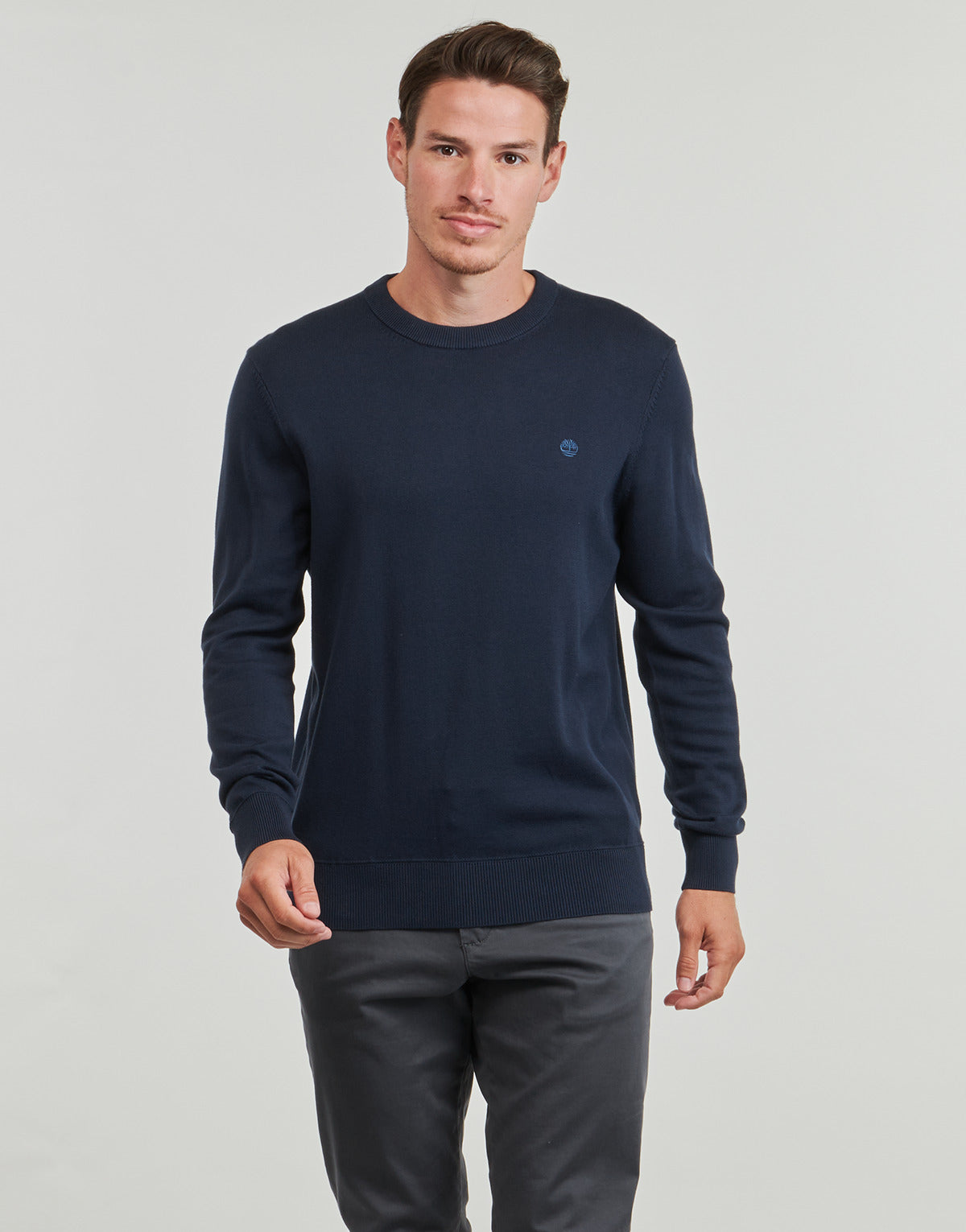 Maglione Uomo Timberland Cotton YD Sweater Marine